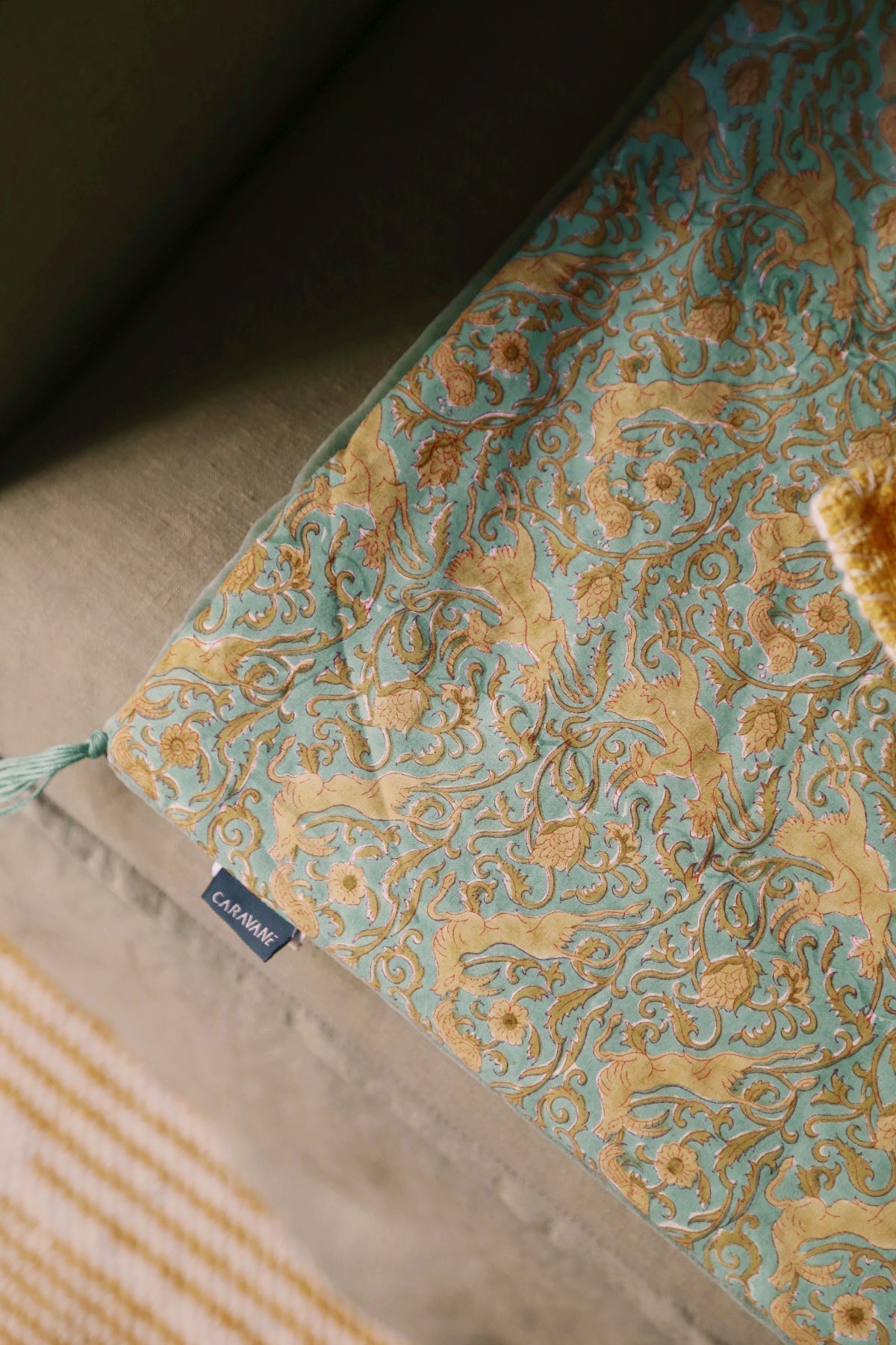 Sofa cover en velours et coton